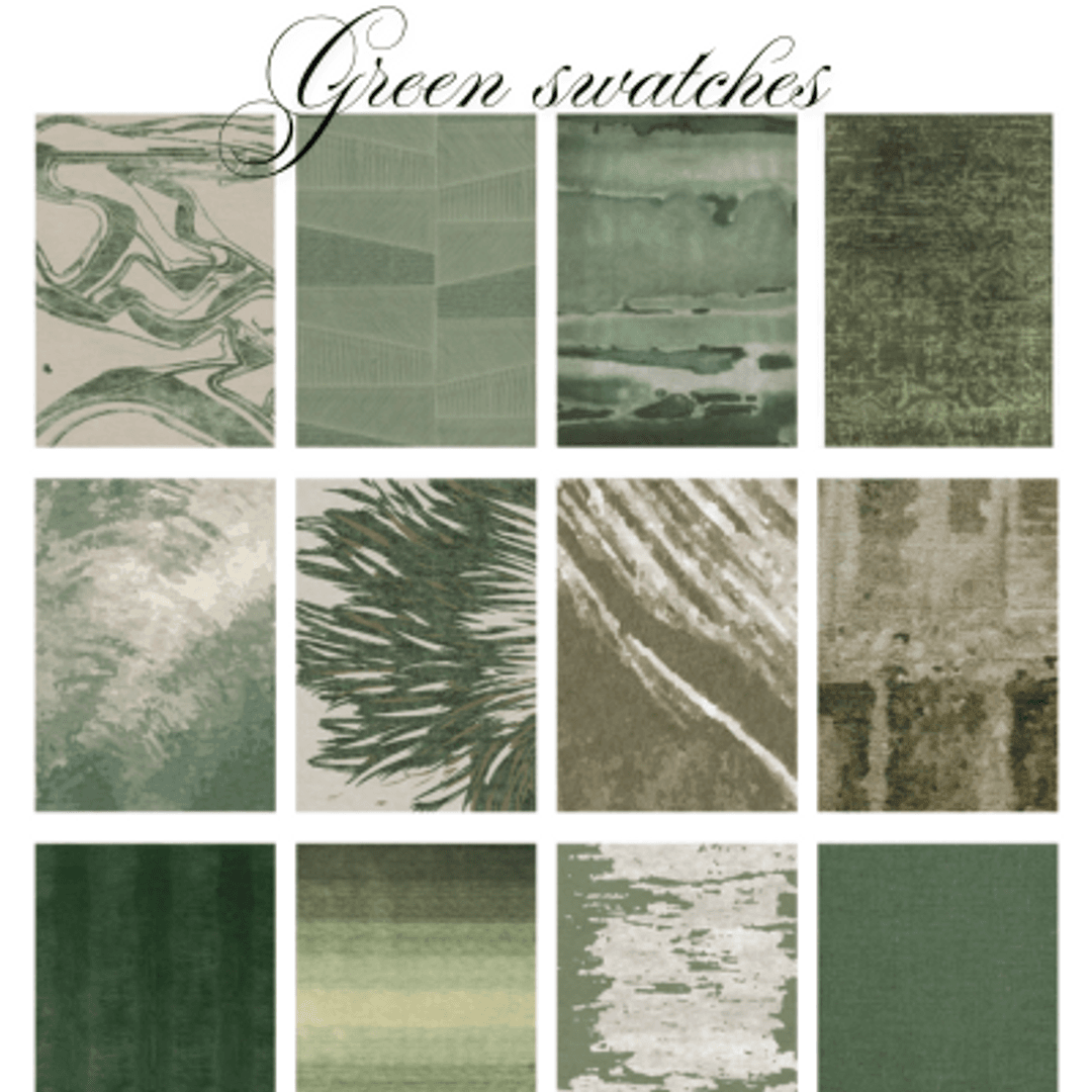 Галерея мода Коллекция ковров Shades of Green #1
